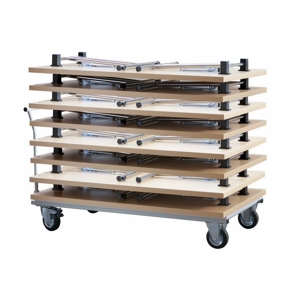 Accessoires-stapelwagen KALOS W16 met meerdere legerniveaus en zwenkwielen van hjh OFFICE PRO