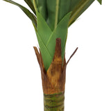 Stamvoet en groene bladeren van de Kunstplant DRACAENA I van hjh OFFICE