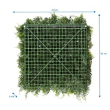 Maattekening van de Plantmat LEAFLUXE 2 met 55 × 55 cm van hjh LIVING