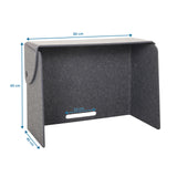 Maattekening van de Tafelverdeler FLEXMIUT FOLD met 80 × 60 cm van hjh OFFICE
