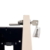 Slotcilinder met sleutel in het slot van het beige metalen ladeblok COLOR PLUS I van hjh OFFICE