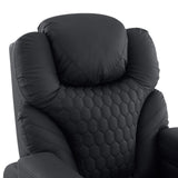 Rugleuning met honingraatstiksel van de Game Sport RX Lounge stoel in zwart van hjh OFFICE