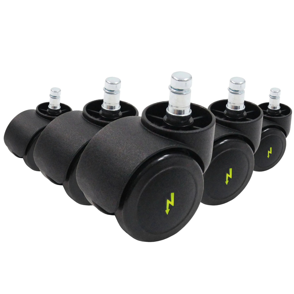 5x ROLO ESD 11mm/50mm Harde bodem - Bureaustoelwielen 