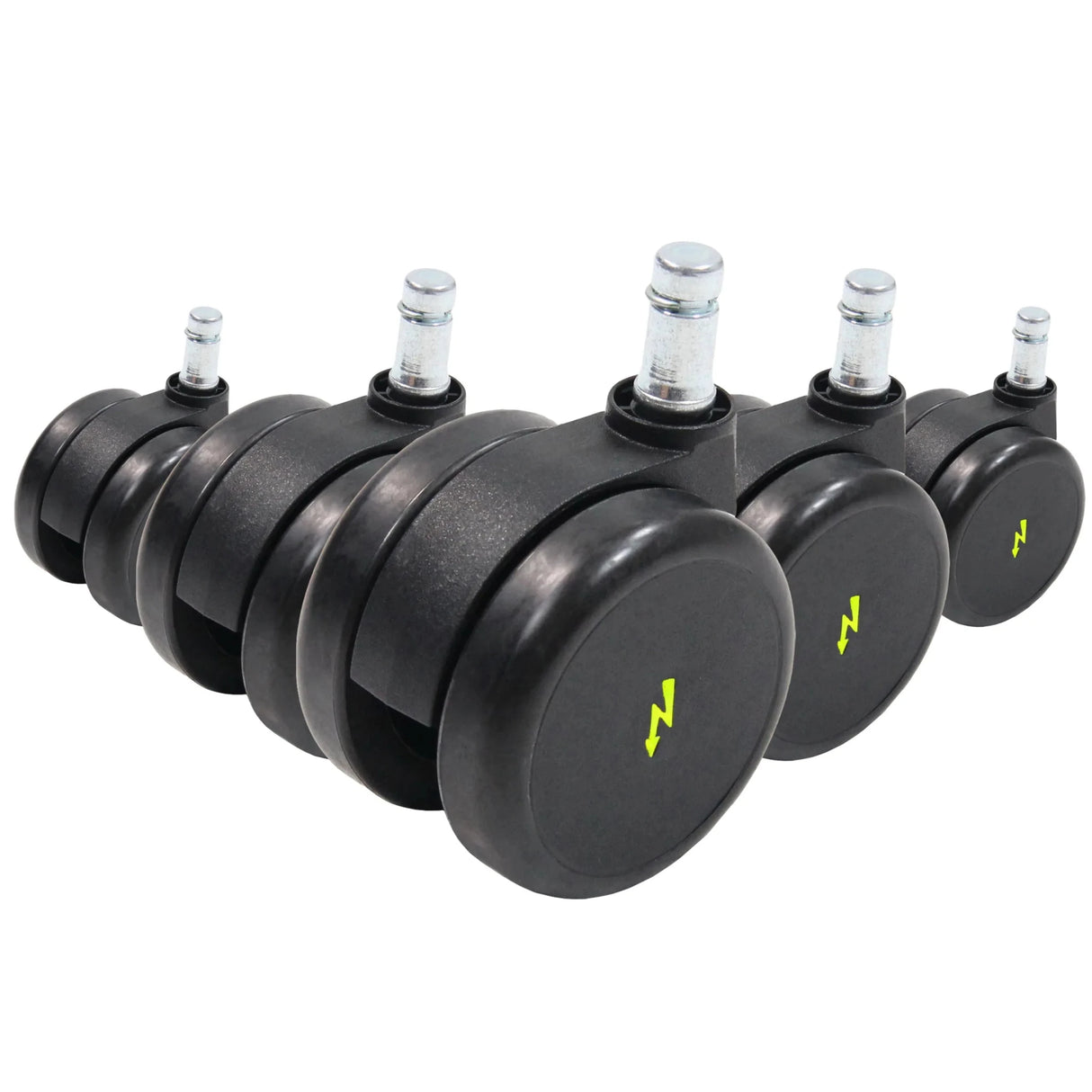 5x ROLO ESD 11mm/65mm Harde bodem - Bureaustoelwielen 