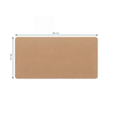 Maataanzicht van de Bureau Onderlegger Padflux Terra in bruin, 80 × 40 cm van hjh OFFICE