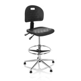 Zwarte Baliestoel TOP WORK 23 I met rugleuning, voetring en viersterrig onderstel van hjh OFFICE