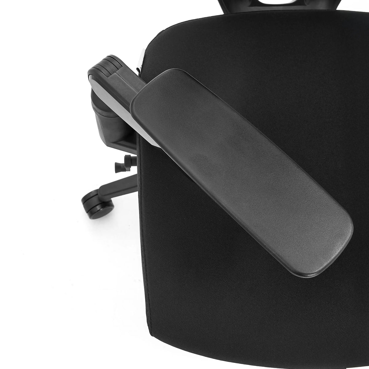 Schwarze Armlehne des Profi-Bürostuhls Ergo U2 Flex3 aus Kunststoff von hjh OFFICE