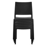 Stapel van vier zwarte outdoor stoelen T37 V 4 van hjh LIVING
