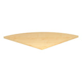 Runder Eckwinkel 80 x 80 mm in Ahorn der Serie NANO LE90 / LE91 von hjh OFFICE PRO