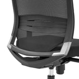 Rugleuning met netbekleding en lendensteun van de Professionele bureaustoel PORTO BASE van hjh OFFICE