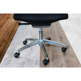 Vijfpootkruis met zwarte bureaustoelwielen 5x ROLO 11mm/50mm voor harde vloeren van hjh OFFICE