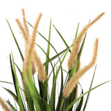 Beige-groene grassen van de CORTADERIA I kunstplant met pluizige bloeiwijzen van hjh OFFICE