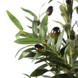 Groene bladeren en donkere olijven van de Kunstplant OLIVE I van hjh OFFICE