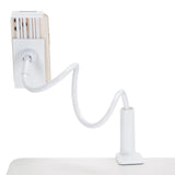 Flexibele zwanenhalsarm van de FLEXMOBI I houder voor mobiele telefoon & tablet in het wit van hjh OFFICE