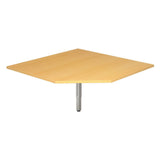Trapeziumvormig beukenblad van het bureau HT12 van hjh OFFICE PRO