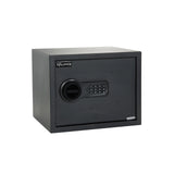 Zwarte kluis SAFE COMPACT met digitaal toetsenslot en draaigreep van hjh OFFICE – 360-gradenweergave (vooraanzicht 0°)