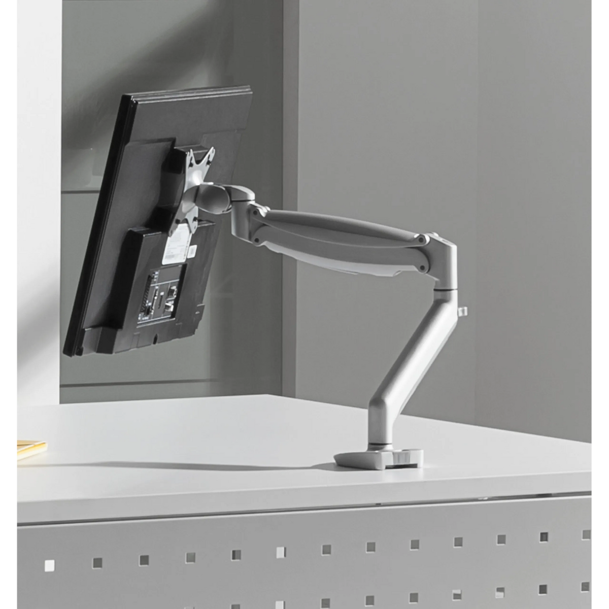 Zilverkleurige, flexibele schermarm van de CPSA Accessoires van hjh OFFICE PRO