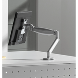 Zilverkleurige, flexibele schermarm van de CPSA Accessoires van hjh OFFICE PRO