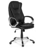 Zwarte Gamestoel RELAX WB100 met kunstlederen bekleding, armleuningen en rolvoet van MyBuero