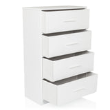 Witte commode ESTORIA met vier laden en eenvoudige grepen van hjh LIVING