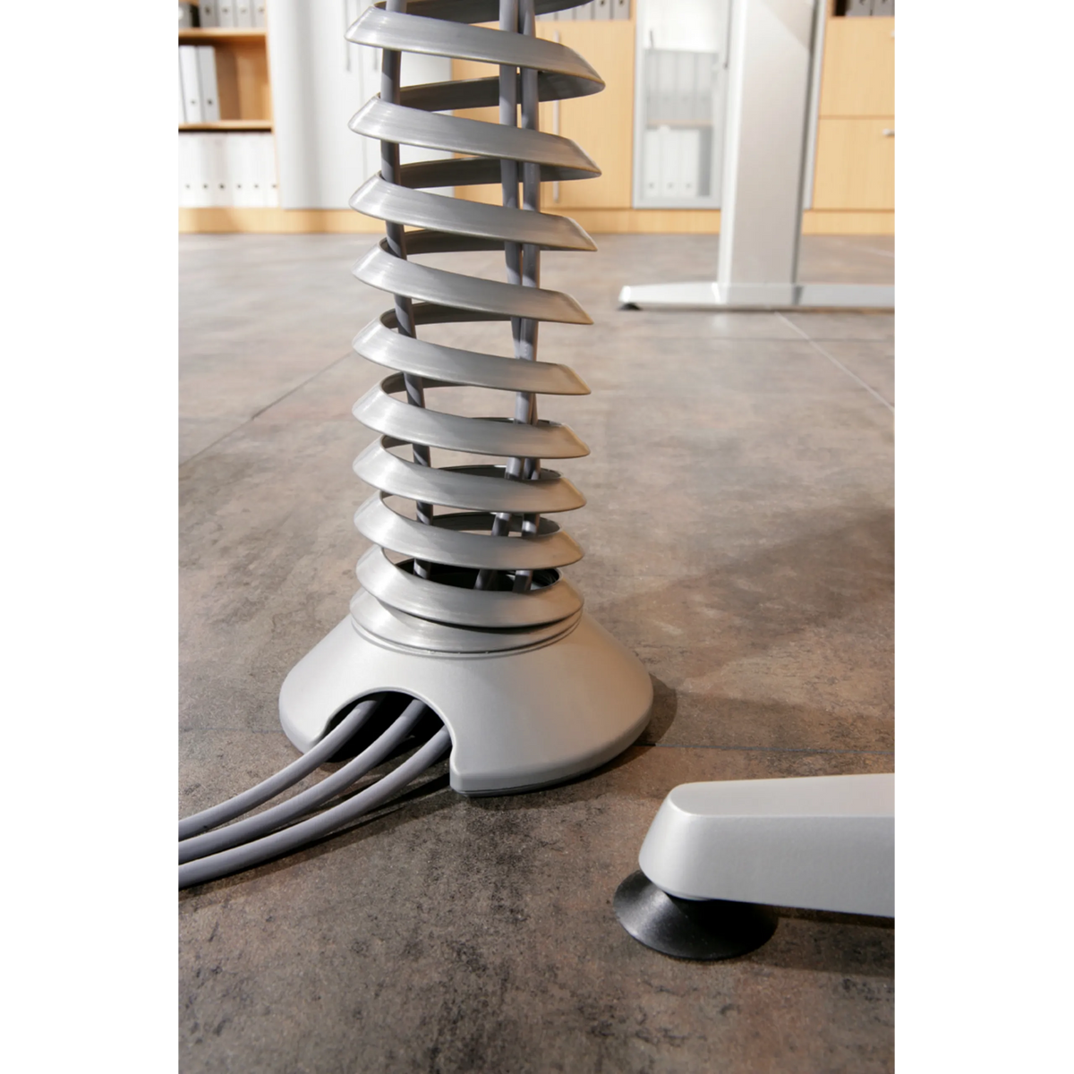 Zilveren verticale kabelspiraal van de CKXE Accessoires van hjh OFFICE PRO