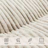 Beige cordstof van de Zitzakken Sitzolo R van hjh LIVING