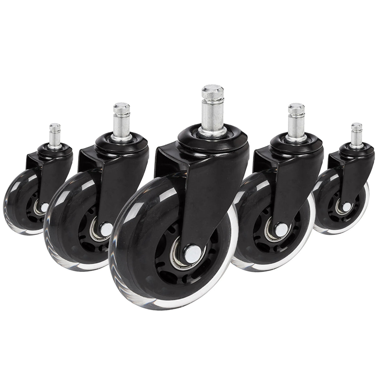 5x ROLO SKATE ST 11mm/75mm Harde bodem - Bureaustoelwielen 