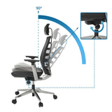 Kantelmechanisme met verstelhoek van 90 graden van de High end bureaustoel SPINIO ELITE L van hjh OFFICE