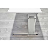 Höhenverstellbares Gestell des Schreibtischs ZENO 12 S in Grau-Silber von hjh OFFICE PRO