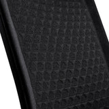 Stoffen bekleding met ruitstructuur van de High end bureaustoel VERVIO in zwart van hjh OFFICE