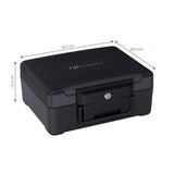 Maataanzicht van de Kluis Safe Compact Slim met 36,5 × 28,5 cm van hjh OFFICE