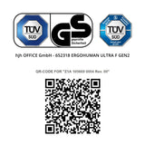 TÜV SÜD GS geprüfte Sicherheit Sicherheit geprüft Produktion überwacht TÜV SÜD tuvsud.com/ps-zert hjh OFFICE GmbH - 652318 ERGOHUMAN ULTRA F GEN2 QR-CODE FOR "Z1A 105669 0004 Rev. 00"
