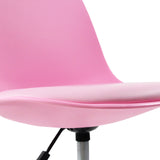 Roze zitting en rugleuning van de FANCY II kinder bureaustoel van hjh OFFICE