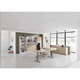 Höhenverstellbarer Schreibtisch XTRA XB 19 GC in Asteiche mit Maßen 180 x 80 cm von hjh OFFICE PRO