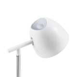 Witte lampenkap van de Lumanova D3 bureaulamp met concentrische ringen aan de binnenkant van hjh OFFICE
