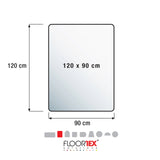 Technische tekening van de Vloermat ULTIMAT II van 120 x 90 cm van Floortex