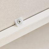 Schroefverbinding aan de witte behuizingsrand van de Hjelle K commode van hjh LIVING