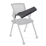 Zwart schrijfblad TABLET PRIORITY II als Accessoires voor stoelen van hjh OFFICE – 360-gradenweergave (zijaanzicht 90°)