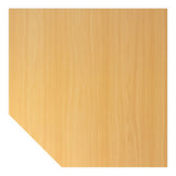 Trapeziumvormige plaat in beukenlook uit de HILO-serie HT12 van hjh OFFICE PRO
