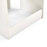 Onderste behuizingsrand en voet van de Glamdesk Make-up Spiegel in wit van hjh LIVING
