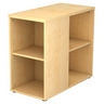 Kast ANCO 1630 in licht esdoornhout-look met twee open vakken van hjh OFFICE PRO