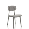 Grijze Outdoor stoel ARTIFO HOL met geperforeerde rugleuning en zitting van hjh OFFICE