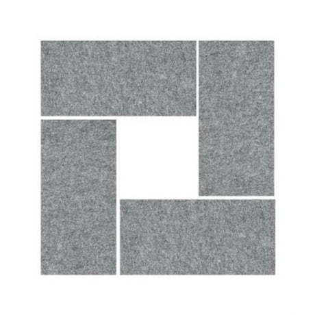 Grijs gemêleerde akoestische wandelementen AWP van viltmateriaal van hjh OFFICE PRO