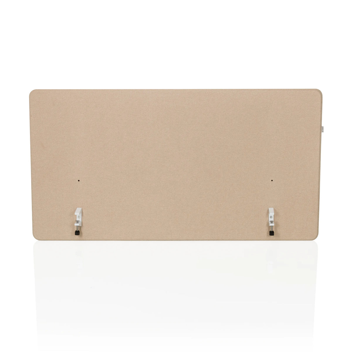 Beige tafelverdeler FLEXMIUT D1 met twee zilveren houders van hjh OFFICE