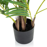 Stengels en zwarte plantenpot van de Kunstplant ARECA I van hjh OFFICE