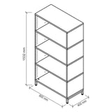 Technische tekening van het rek FlexWall met 1532 x 800 mm van hjh OFFICE PRO