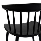 Rugleuning met verticale spijlen van de Eetkamerstoel ARTIFO RIB in zwart van hjh LIVING