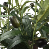 Groene bladeren en donkere olijven van de Kunstplant Olive S van hjh OFFICE