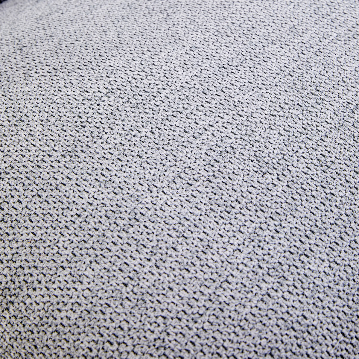 Donkergrijze stofbekleding van de Criss-Cross 20 lounge stoel met grove weefstructuur van hjh LIVING
