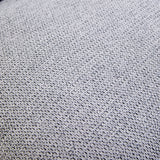 Donkergrijze stofbekleding van de Criss-Cross 20 lounge stoel met grove weefstructuur van hjh LIVING